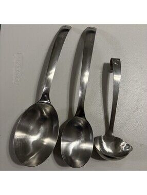 Weight Watchers Easy Measure Portion Control 3 Serving Spoons Stainless Steel